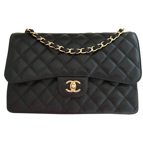 chanel black caviar classic flap|The Always Timeless Chanel Classic Flap Bag .